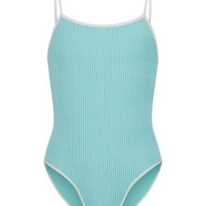UA Textured Girls' 1-Piece Swimsuit