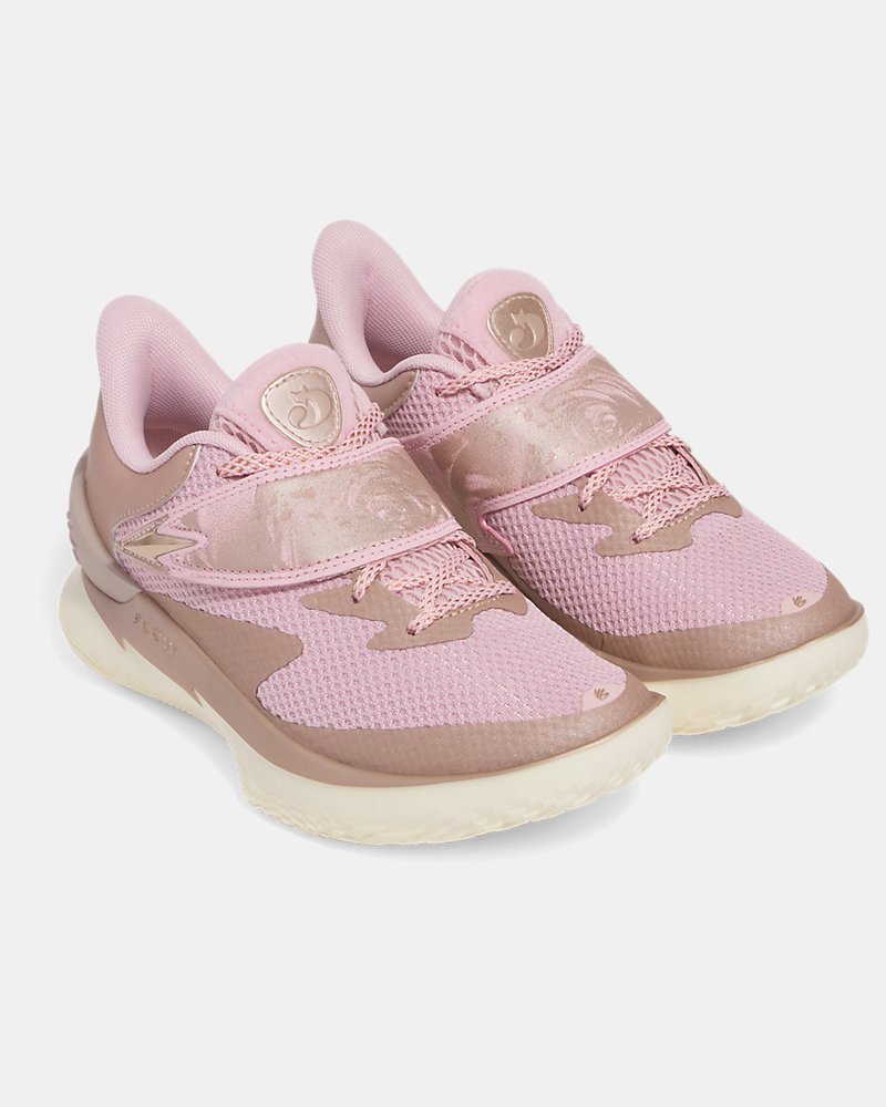 Curry Fox 1 'Reign Rose' Grade School Basketball Shoes - Image 5