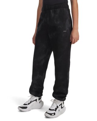 UA Icon Fleece Wash Print Gym Boys' Pants