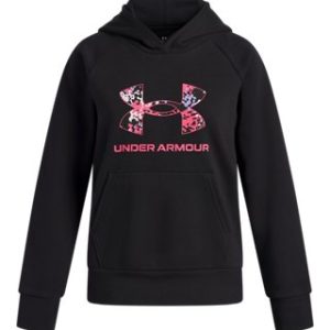 UA Rival Fleece Big Logo Print Fill Girls' Hoodie