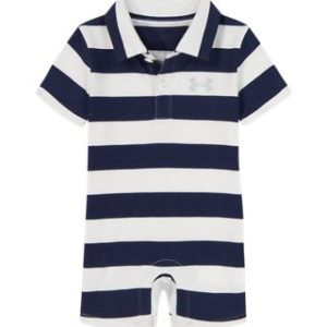 UA Stripe Newborn Boys' Polo Shortall