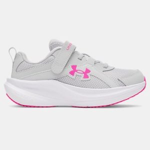 UA Charged+ Assert 11 Wide Girls' Pre-School Running Shoes