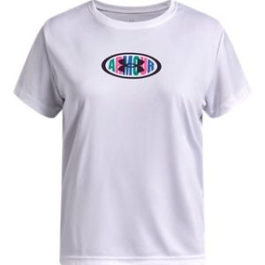 UA Tech™ Armour Graphic Girls' Short Sleeve