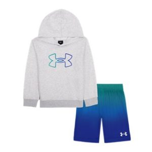 UA Rival Terry Fade Logo Little Boys' Hoodie & Shorts Set