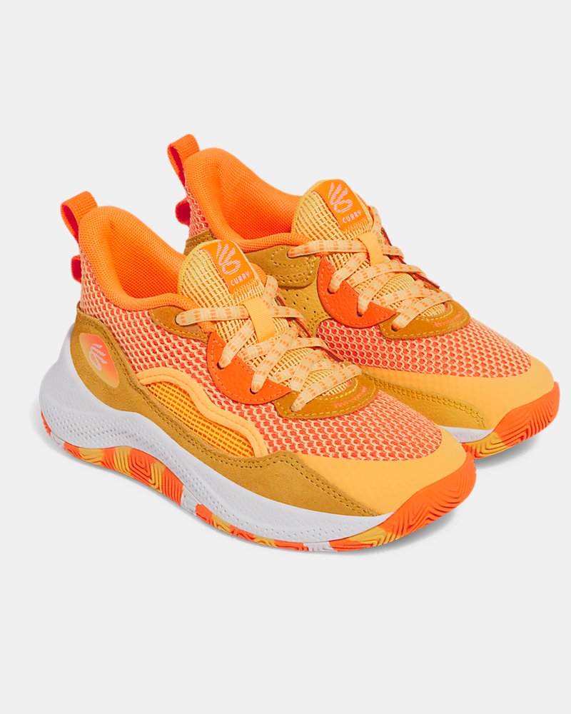 Curry 3Z 24 Suede Pre-School Basketball Shoes - Image 5