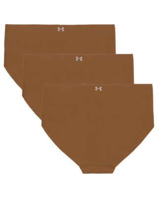 UA Essential Stretch Women's 3-Pack No Show Hipster Underwear - Image 2