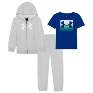 UA 3-Piece Newborn Boys' Full-Zip Hoodie Set