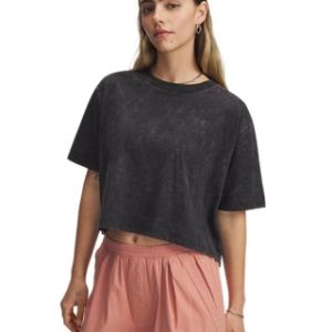 UA Boxy Crop Wash Women's Short Sleeve