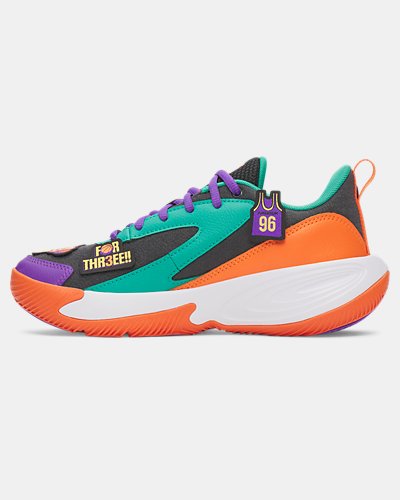 UA Lockdown 8 Patches Grade School Basketball Shoes - Image 2