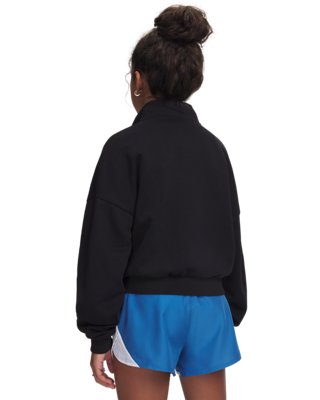 UA Rival Fleece Girls' ½ Zip - Image 2