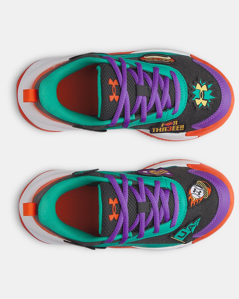 UA Lockdown 8 Patches Pre-School Basketball Shoes - Image 4