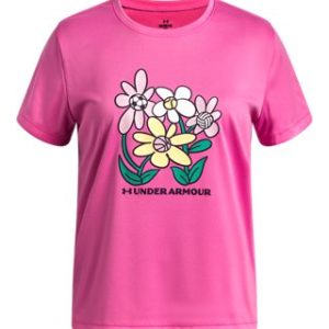 UA Tech™ Floral Sport Graphic Girls' Short Sleeve